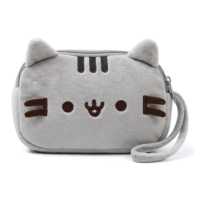 Pochette cosmétique style chat Pusheen, grande capacité, trousse de maquillage, trousse à crayons, p