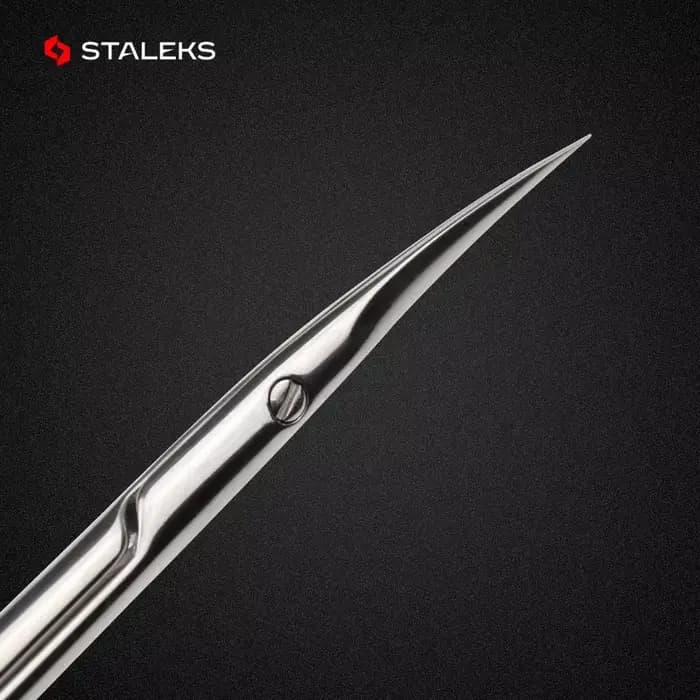 STALEKS SE-20-2 ciseaux à ongles de haute qualité en acier inoxydable coude ciseaux à sourcils Profe