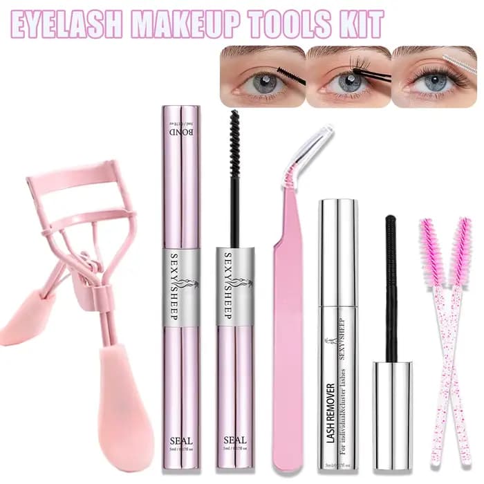 Colle à cils 2-en-1 pour extensions de cils DIY : Adhésion et scellage longue durée, tenue forte, ré