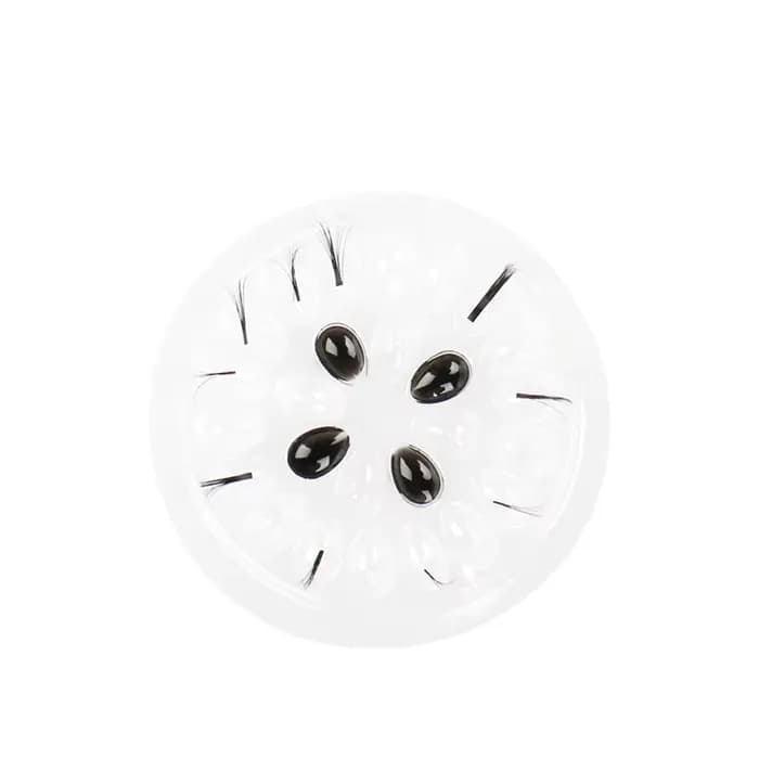 Palette de colle jetable pour extensions de cils, 100 pièces, tampons de colle, support en plastique