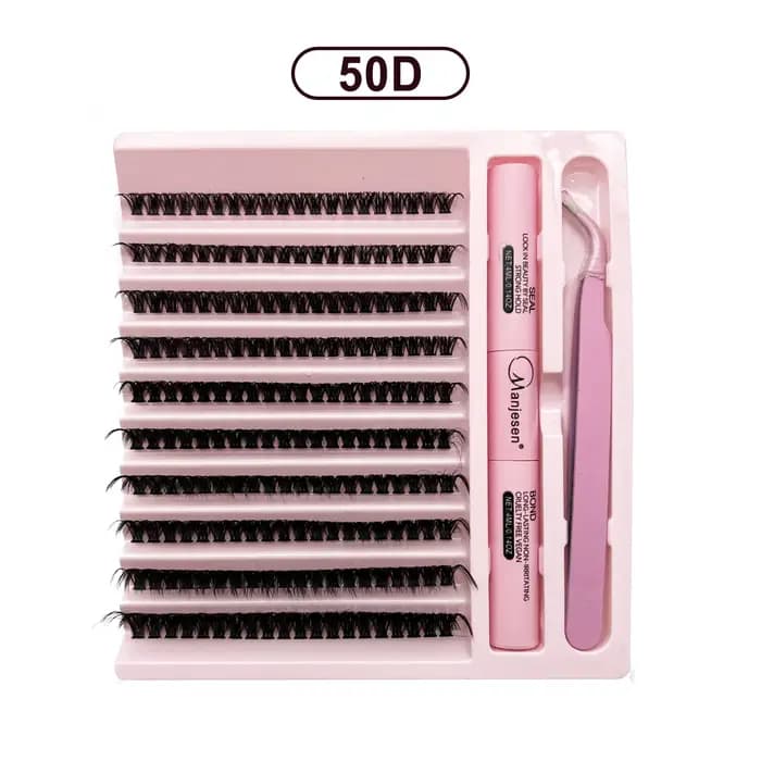 Kit d'extension de cils, bricolage, 200 pièces, grappes de liaison et de joint de cils, outils de ma