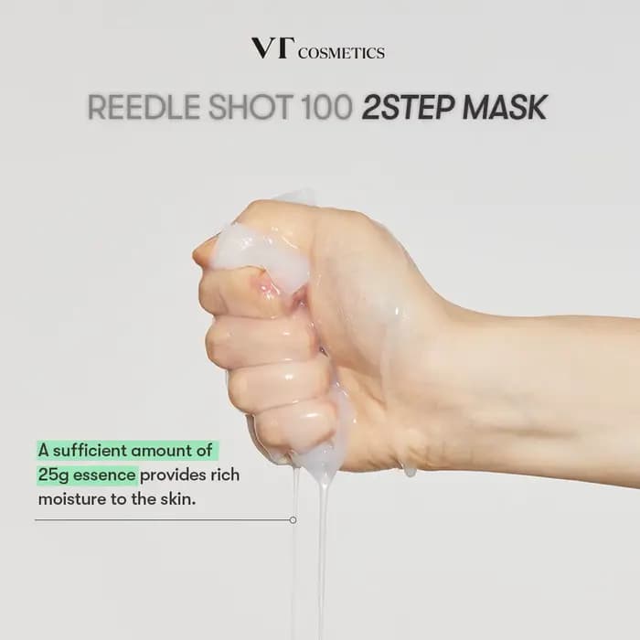 Masque VT Reedle Shot 100 2-Step*5 pièces, Masque de Récupération Intensive, Masque Éclat, Masque Li