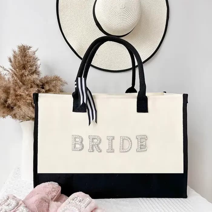 Sac fourre-tout pour enterrement de vie de jeune fille, plage, piscine, mariage rustique, fiançaille