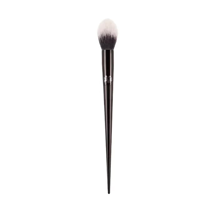 Kat Von D-pinceau de maquillage 04 pinceau à reflets cheveux en fibres douces élégant manche noir pi