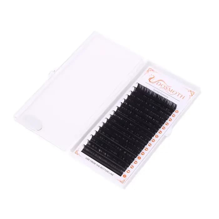 DOSMOTH 10 boîtes 16 rangées 7-16mm extensions de cils de vison supples Extension de faux cils indiv