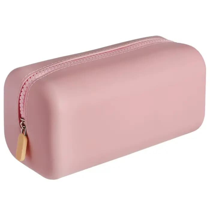 Sac de rangement pour cosmétiques en silicone de haute qualité, grande capacité, étanche, pochette d