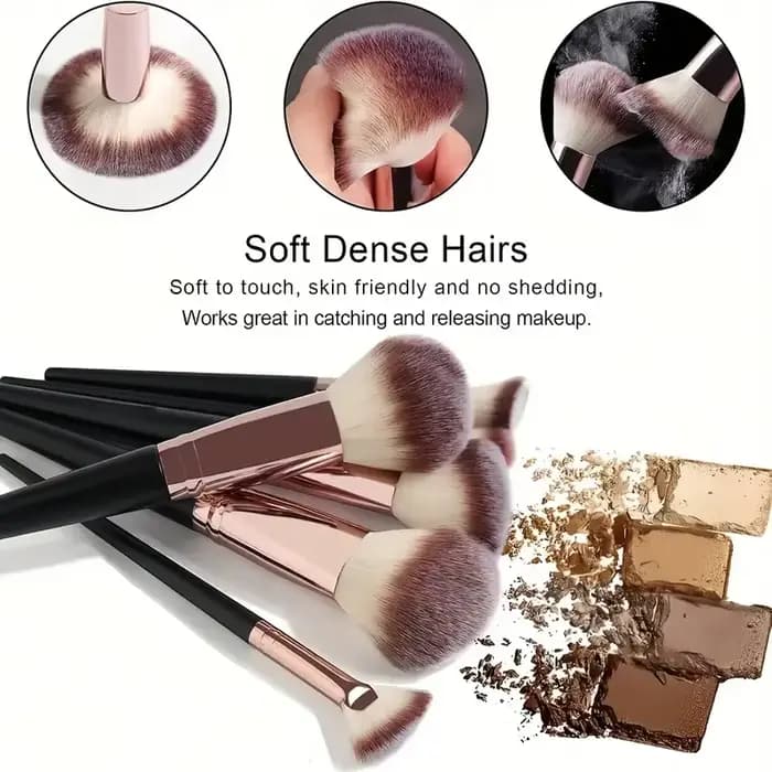 Ensemble de pinceaux de maquillage professionnels pour femme, fond de teint, fard à barrage, surlign