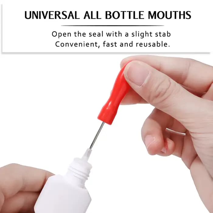 Bouteille de colle universelle pour cils, aiguille de blocage de remplacement, Extension de cils, tê