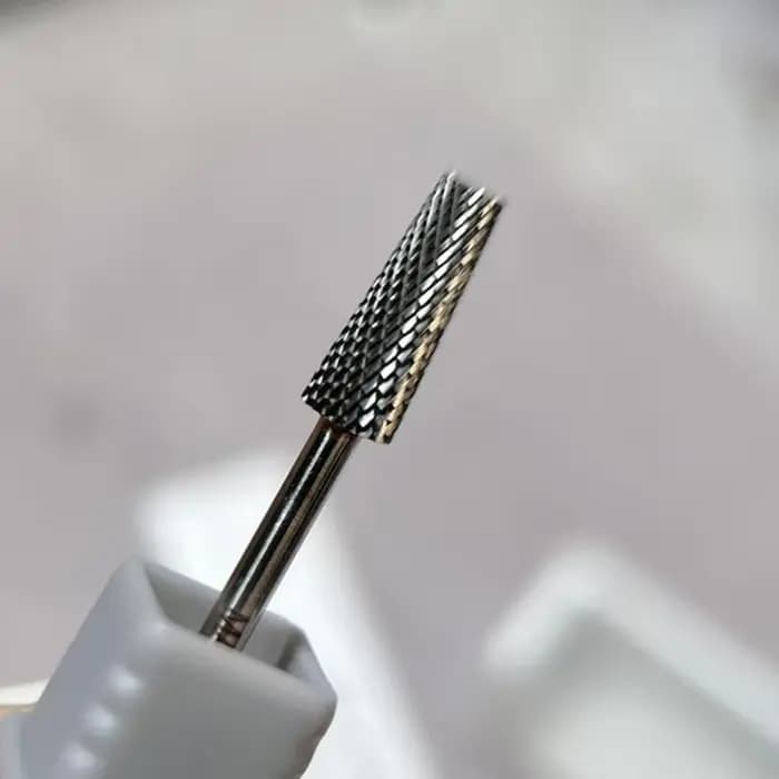 Tête de meulage en titane 3 en 1, tête de meulage d'échelle, foret à ongles en acier au tungstène