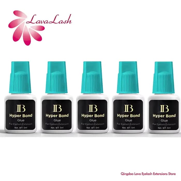 IBeauty – bouchon Cyan Hyper Bond, 5 bouteilles, fournitures pour Extensions de cils, colle, outils 
