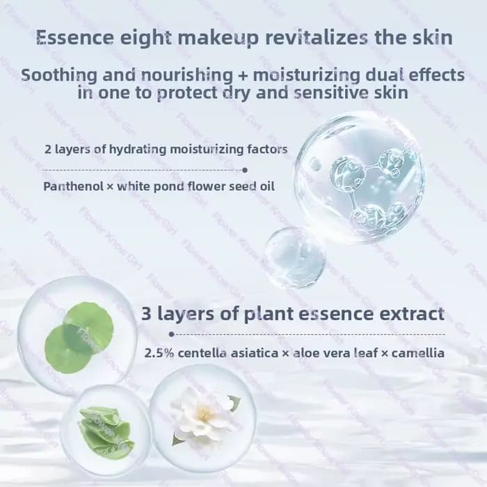 Maquillage fleur connaît coquille perle Collection apprêt coloration Base de maquillage visage lait 