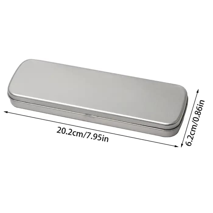 Boîte à stylos en métal /KQM/ – Boîte en fer polyvalente pour crayons et papeterie – Grande capacité