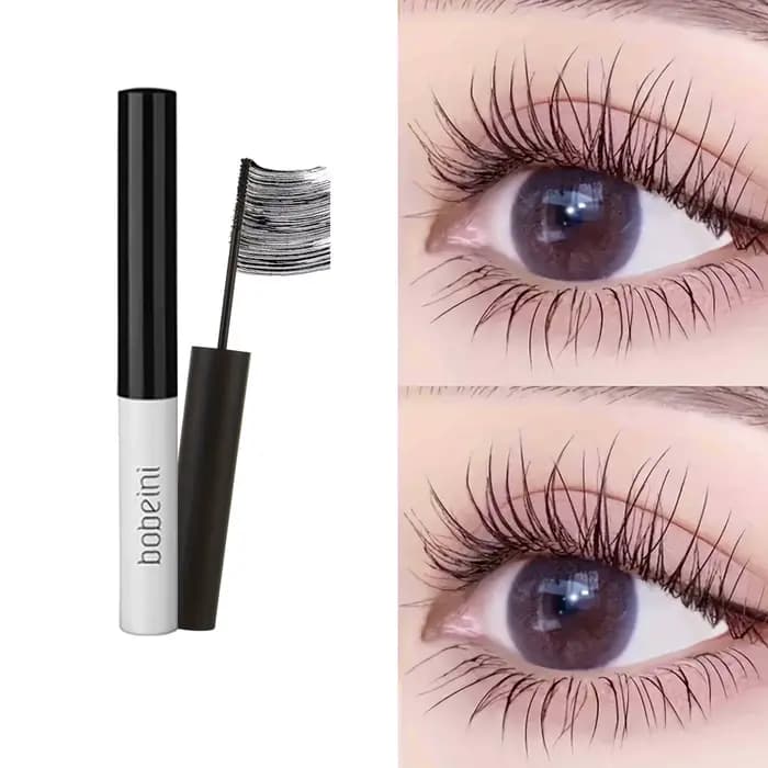 Mascara noir extra fin, petite tête de brosse fine, optique à boucles fines commandée pour créer des
