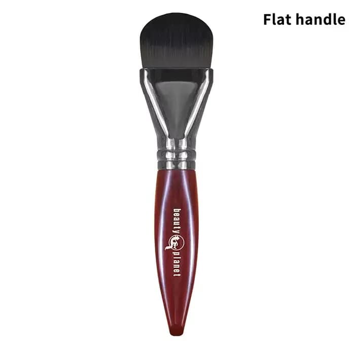 Pinceau de maquillage pour fond de teint plat, poils denses de haute qualité pour une application pr