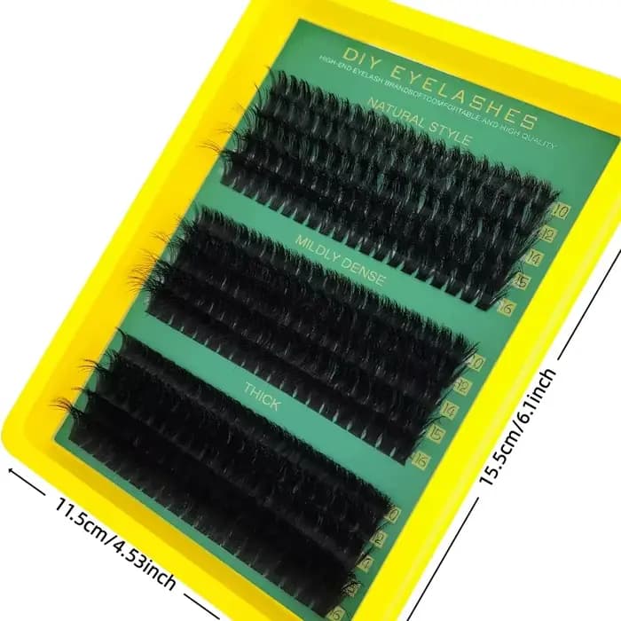 Cils individuels en éventail 5D DIY 0,07 mm, 60D 80D 100D, cils épais, cils en éventail D Curl, cils