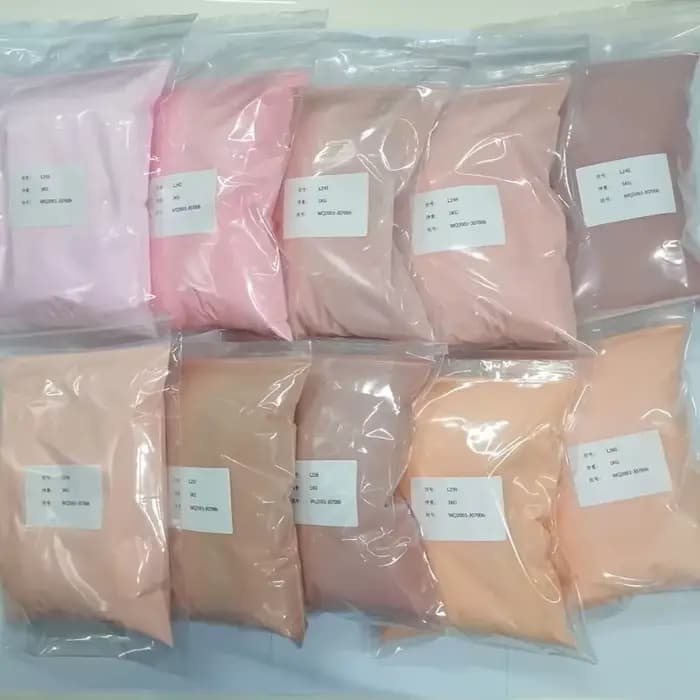 Poudre acrylique pour ongles nus en vrac, 50g/100g, 4 en 1, couleurs unies, poudres de cristal, Exte