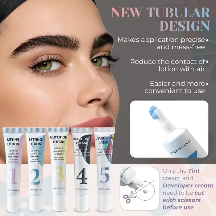 Kit de rehaussement et teinture cils et sourcils PERMANIA – Fixation permanente pour cils et sourcil