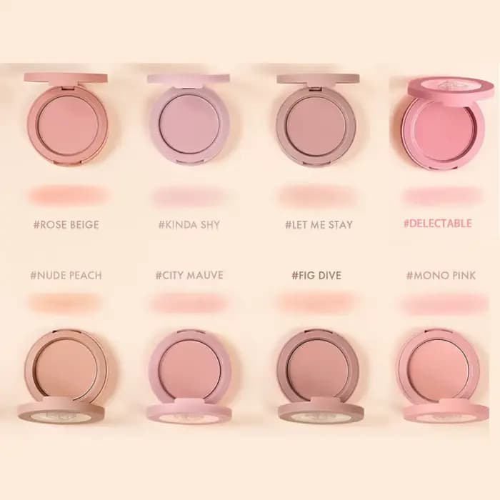 Fard à joues pour le visage, recette d'humeur 3CE, poudre soyeuse, mélangeable, paiement des couleur