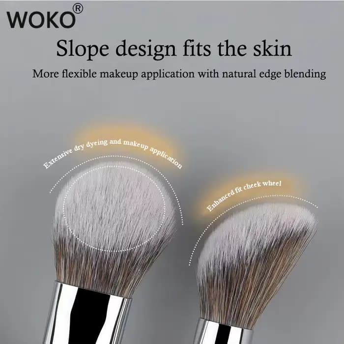 Brosse à Blush crème, imite l'application du bout des doigts, poudre de pointillé, pinceaux de maqui