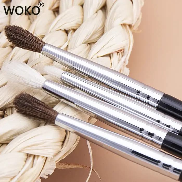 Petit pinceau à plis, Mini pinceau de maquillage pour mélange de fard à paupières pointu, poils de c