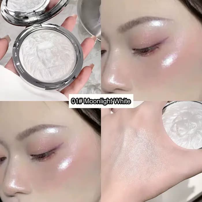 Palette de surligneurs pour le visage, 3 couleurs, llluminateur, lueur naturelle, imperméable, paill