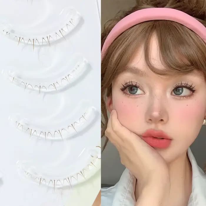 Menglu 4-7mm marron der cils petite flamme cils inférieurs noir naturel Style court Imitation peintu