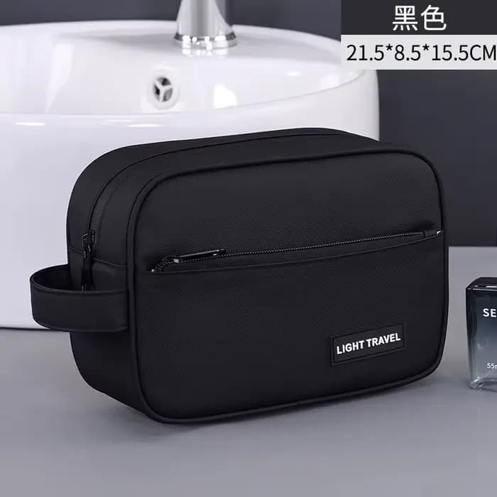 Trousse de maquillage pour homme, indispensable pour les voyages, organiseur de cosmétiques portable
