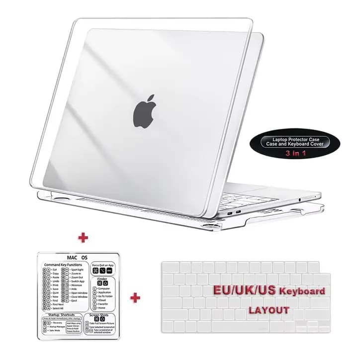 Étui de protection pour ordinateur portable MacBook Neo 13 pouces 2026 avec housse de clavier, coque