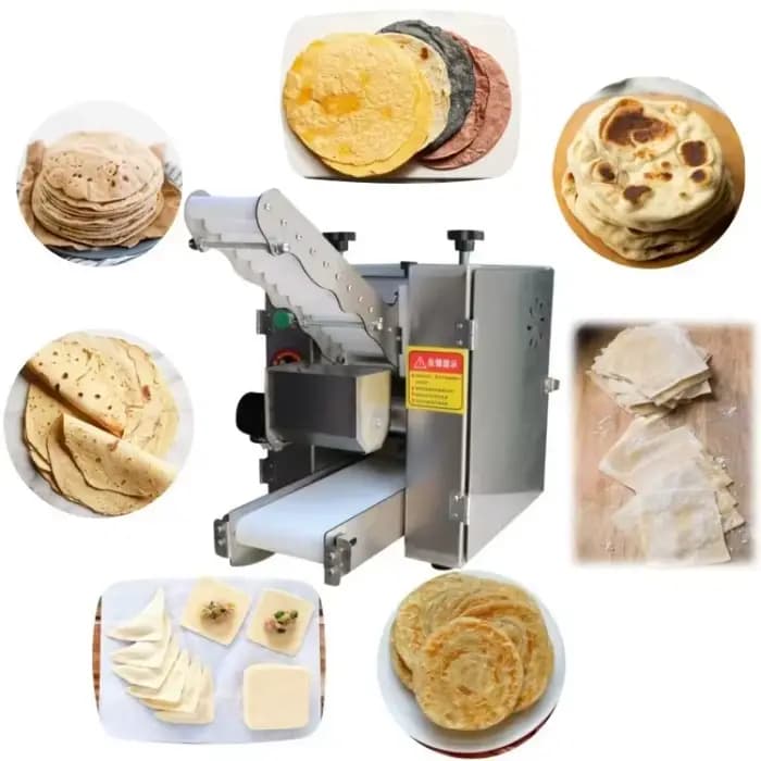 Machine à fabriquer des roti malaisiens entièrement automatique pour restaurant, machine à faire des