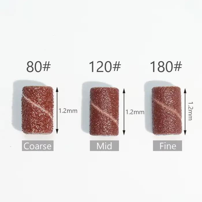 100/50/25 pièces bandes d'anneau de ponçage des ongles manucure électrique forets à ongles 80/120/18