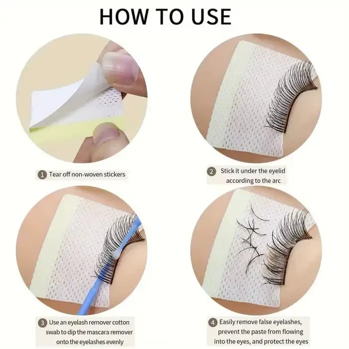 Coussinets pour les yeux jetables, 250/40 pièces, Patch autocollant d'extension de cils, démaquillan