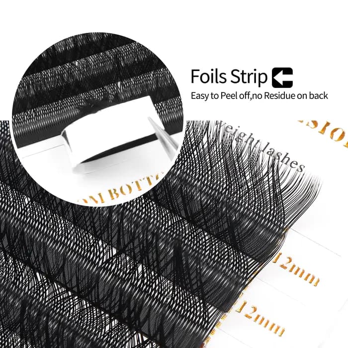 XIUSMERCEDES-Extensions de Cils AKI, Tissés à la Main, Doux, Légers, Naturels, Préfabriqués, Volume,