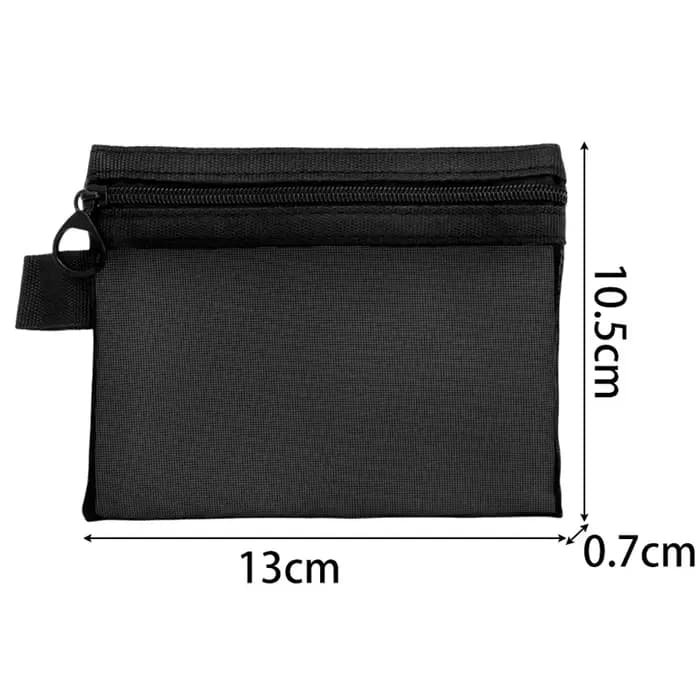 Sacs à cosmétiques transparents en maille, petit grand sac de maquillage noir, étui de rangement de 