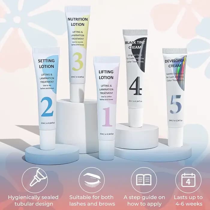 Kit de rehaussement et teinture cils et sourcils PERMANIA – Fixation permanente pour cils et sourcil