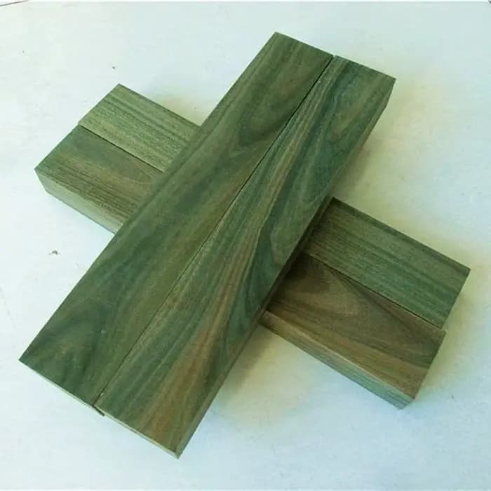 Bois de santal vert naturel fait à la main, matériel de bûche sculpté, planche de bois de santal, Su