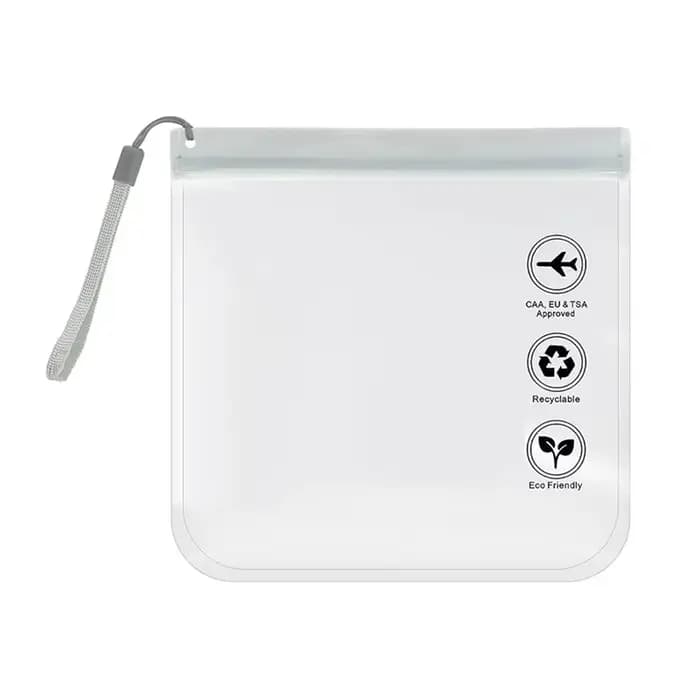 Sac de voyage Transparent étanche pour femmes, trousse de toilette de sécurité d'aéroport réutilisab