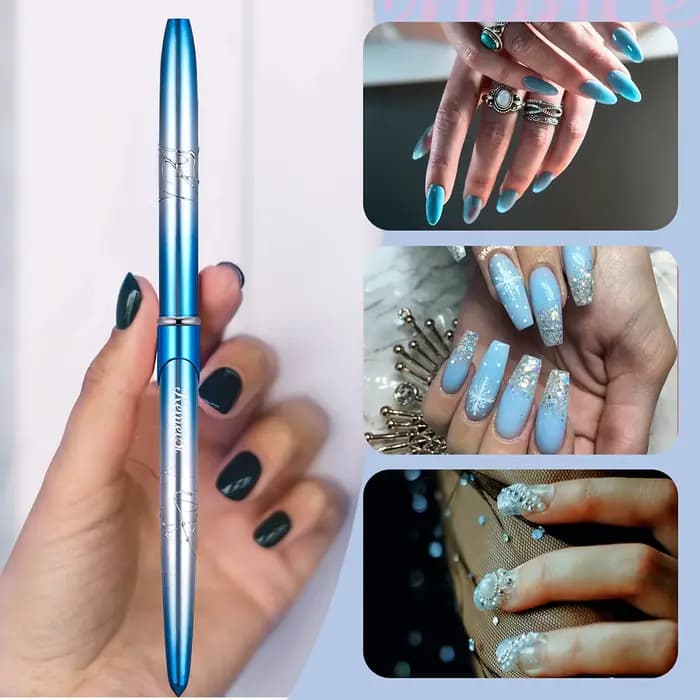 KEMEISI – pinceaux pour Nail Art Kolinsky 100% pur, poignée robuste, poudre acrylique de forme ovale