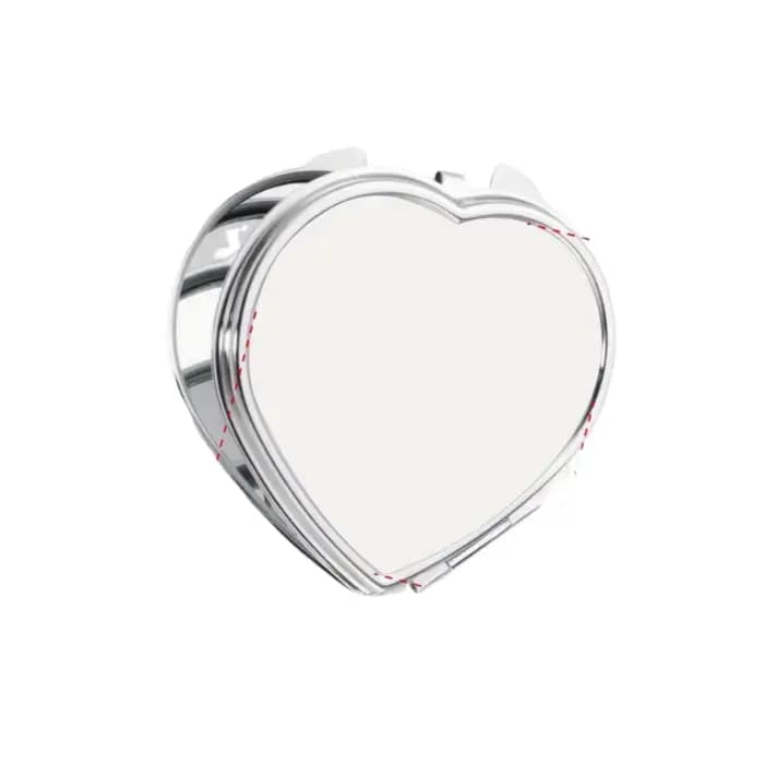 Miroir de maquillage personnalisé en forme de cœur, rond ou carré, design unique, cadeau pour la Sai