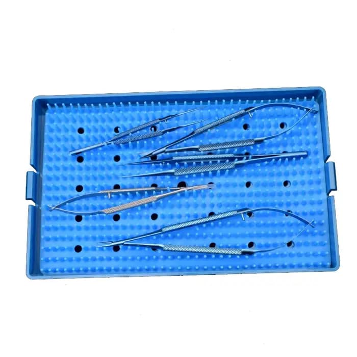 Ensemble d'Outils pour Paupières en Acier Inoxydable, Pinces avec Ciseaux à Dents