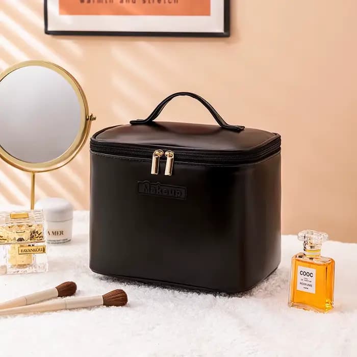 Grande Trousse de Maquillage Multifonctionnelle pour Femme, Sac de Rangement Portable de Voyage, Boî