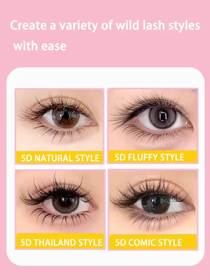 5D faux cils sauvages Extensions de cils de vison multicouche LB LC LJ Curl cils de haute qualité pr