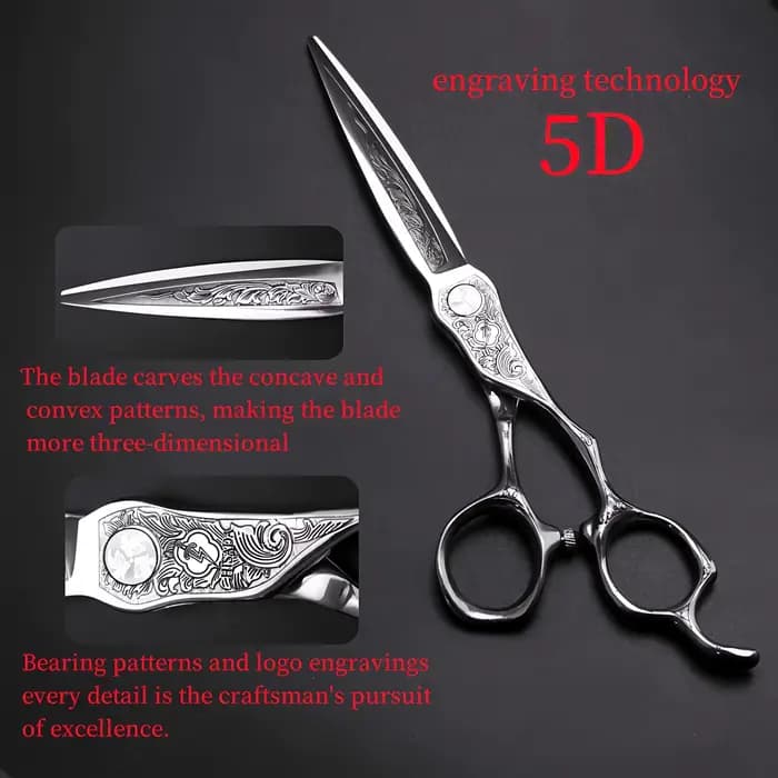 HISADA ciseaux de coiffeur professionnels 6.0/6.5/7.0 pouces ciseaux CNC gravure laser japonais à la