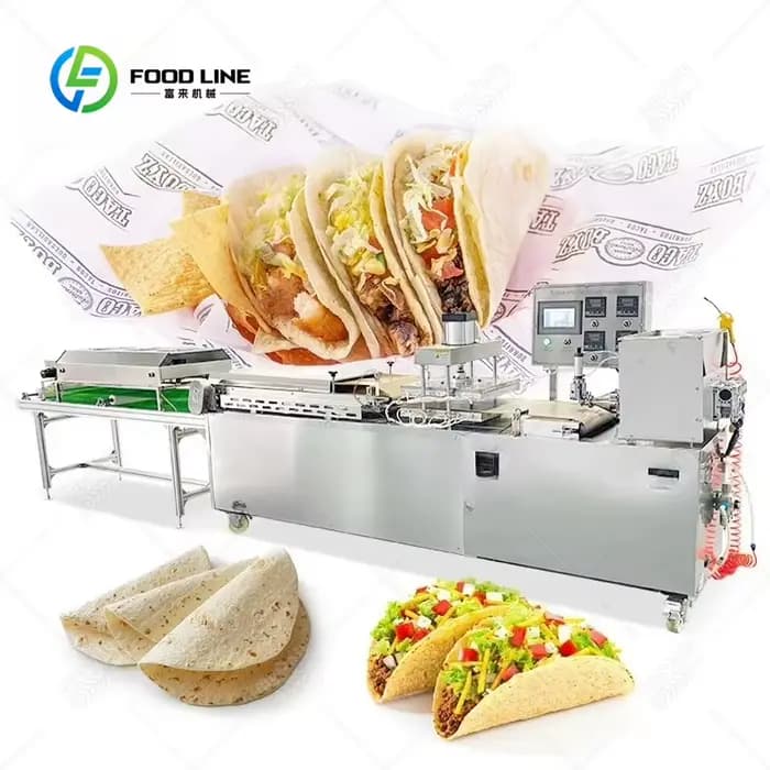 Machine à fabriquer des tortillas mexicaines sur mesure, machine à faire des roti entièrement automa