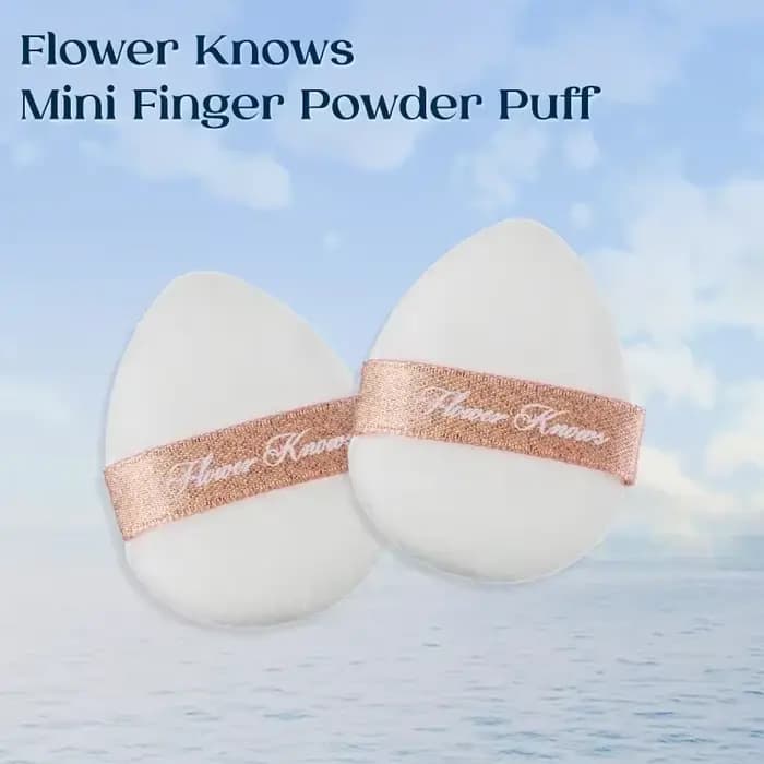 Flower Knows – bouffées de poudre pour une Application de maquillage impeccable, taille compacte pou