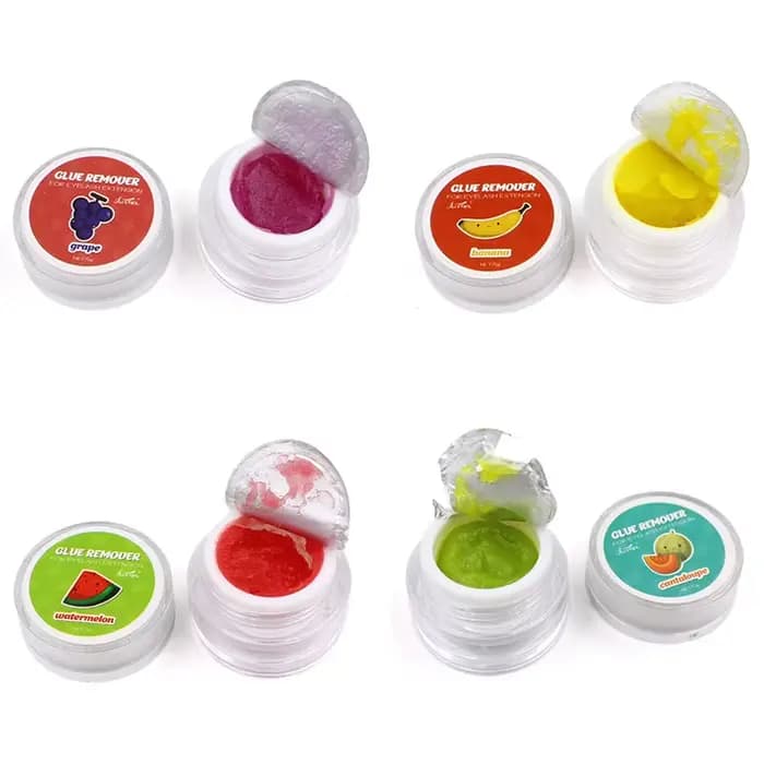 Dissolvant de colle pour cils, odeur parfumée, crème d'élimination de saveur de fruit, professionnel