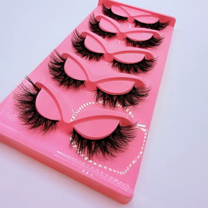 Cils de chat effet volume spectaculaire, 5 paires, faux cils en bande, vente chaude