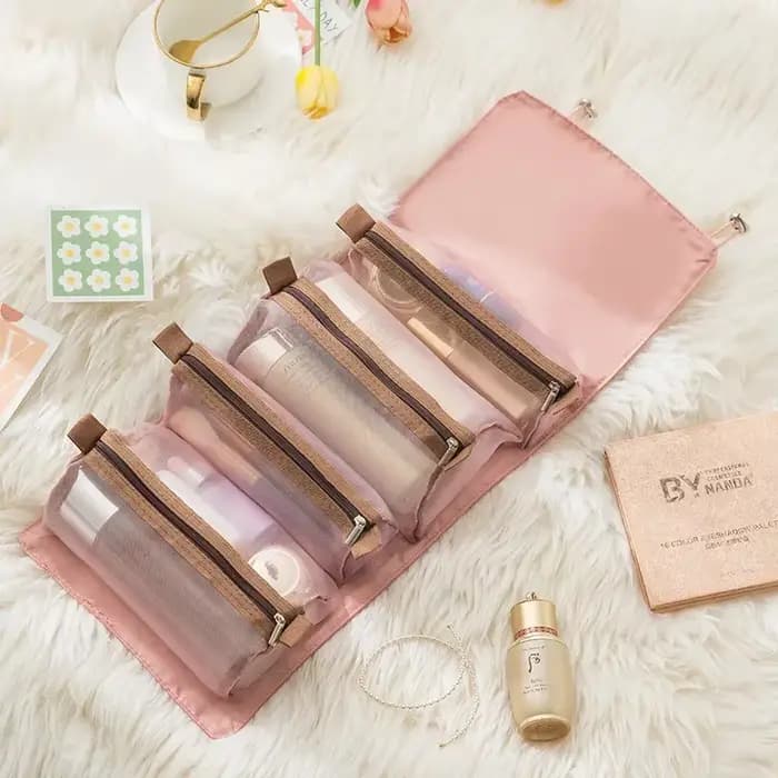 Trousse de maquillage quatre en un, trousse de lavage Portable de grande capacité, sac de maquillage