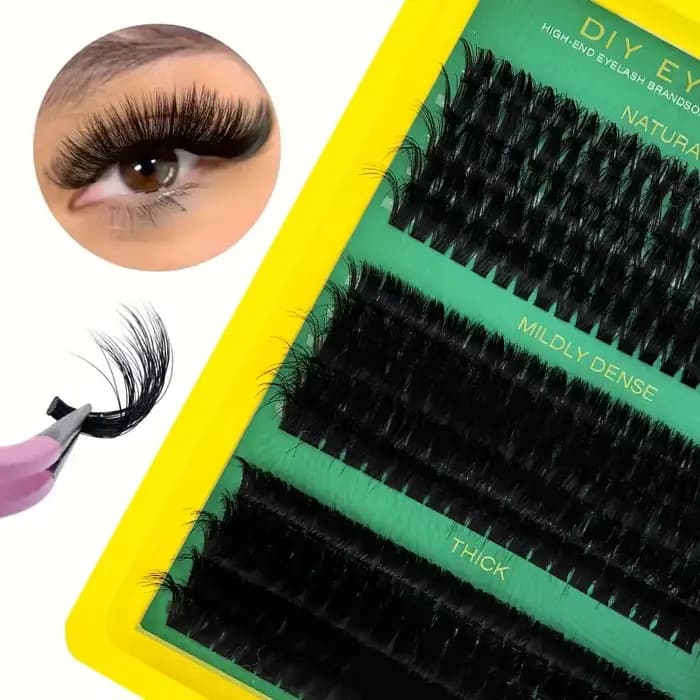 Cils individuels en éventail 5D DIY 0,07 mm, 60D 80D 100D, cils épais, cils en éventail D Curl, cils