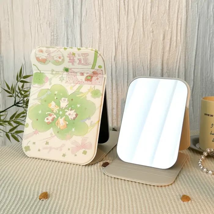 Femmes décalcomanie miroir Design pliable Rectangle créatif macramé miroir conception esthétique Esp