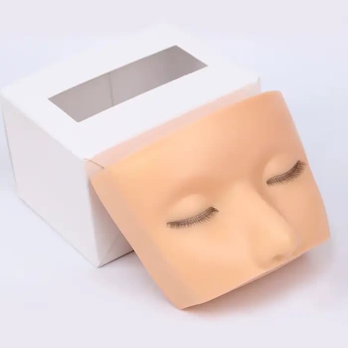 Tête de Mannequin à 3 Couches pour la Pratique du Maquillage, Extensions de Cils, Outils de Formatio